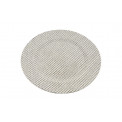 Decorative plastic Plate, grey D33cm