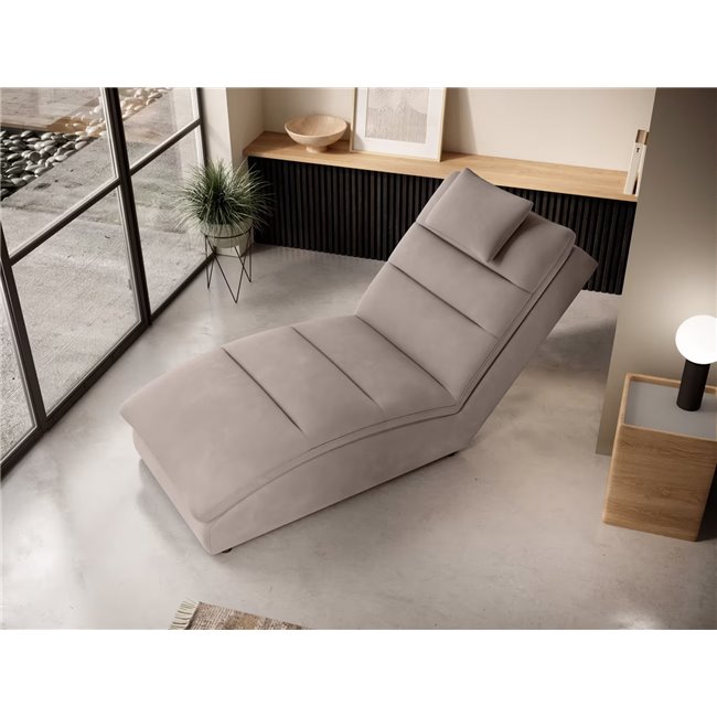 Chaise lounge chair Eltaco, Sola 18, beige, H95x85x170cm
