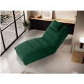 Chaise lounge chair Eltaco, Nube 35, velvet, dark green, H95x85x170cm