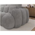 Sofa bed Elcotonn, sleeping function, Modullo 03, grey, H105x256x119cm