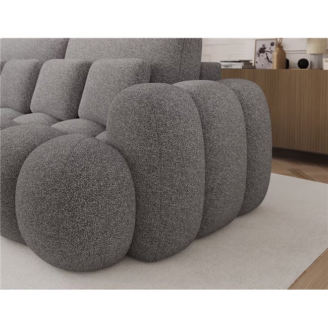 Sofa bed Elcotonn, sleeping function, Paolli 04, grey, H105x256x119cm
