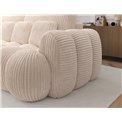 Sofa bed Elcotonn, sleeping function, Modullo 01, white, H105x256x119cm