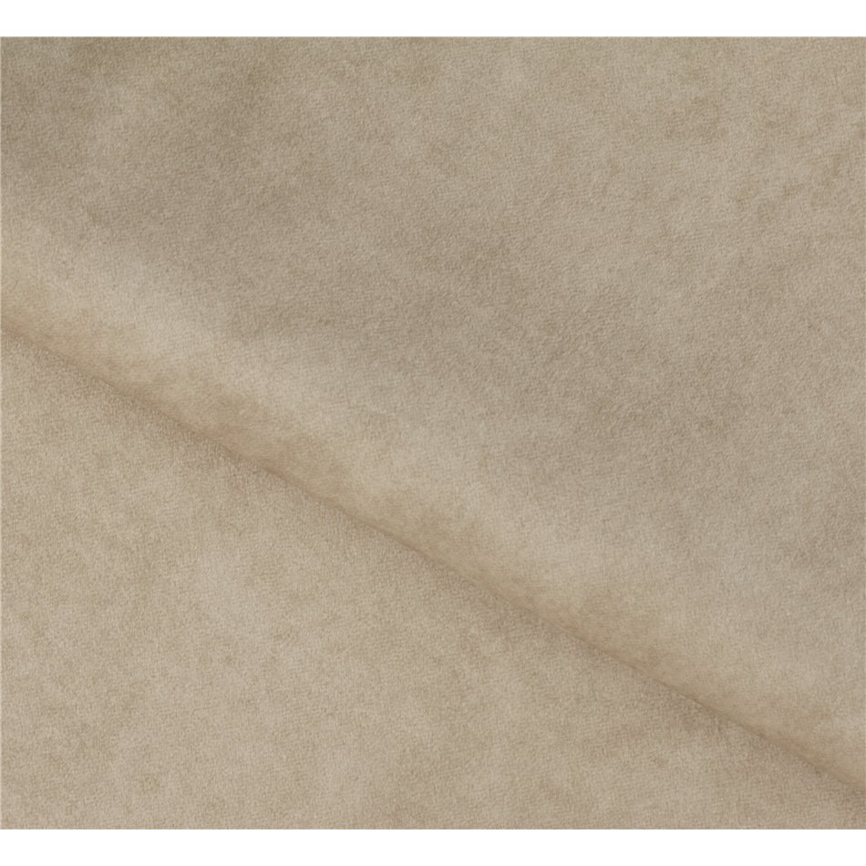 Угловой диван Elkanedo L, раздвижной, Aura 18, бархат, бежевый, H86x269x204cm