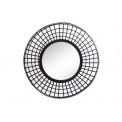 Wall mirror Bamboo, black, D81x9cm