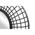 Wall mirror Bamboo, black, D81x9cm