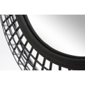 Wall mirror Bamboo, black, D81x9cm
