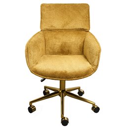 Office chair Sarre 41, yellow/gold color
