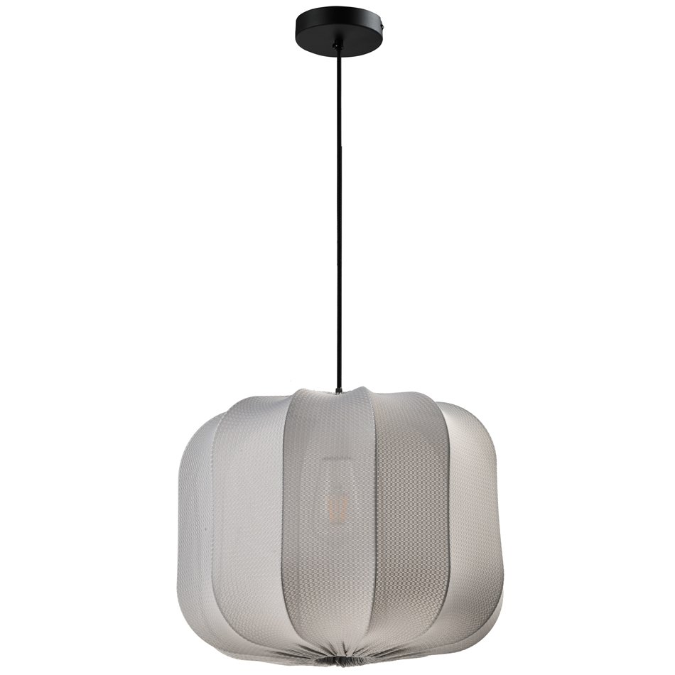 Rippvalgusti Roya Grey M, H28-120cm, D40cm, E27 40W(MAX)