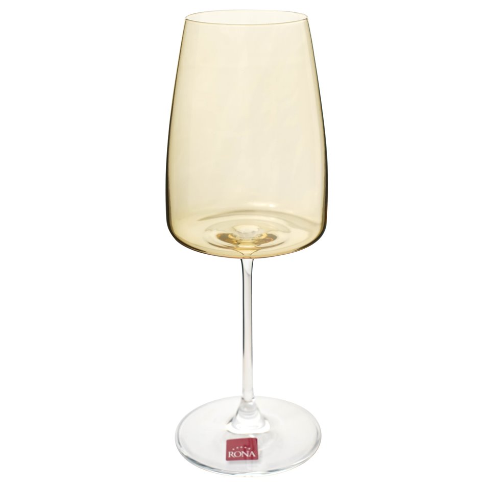 Veiniklaas Lord Citrine, kollane, 510ml, H23cm, D8.5cm