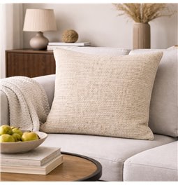 Decorative pillowcase Silencio, beige, 60x60cm