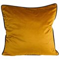 Decorative pillowcase Riviera, mustard color, with black trim, 60x60cm