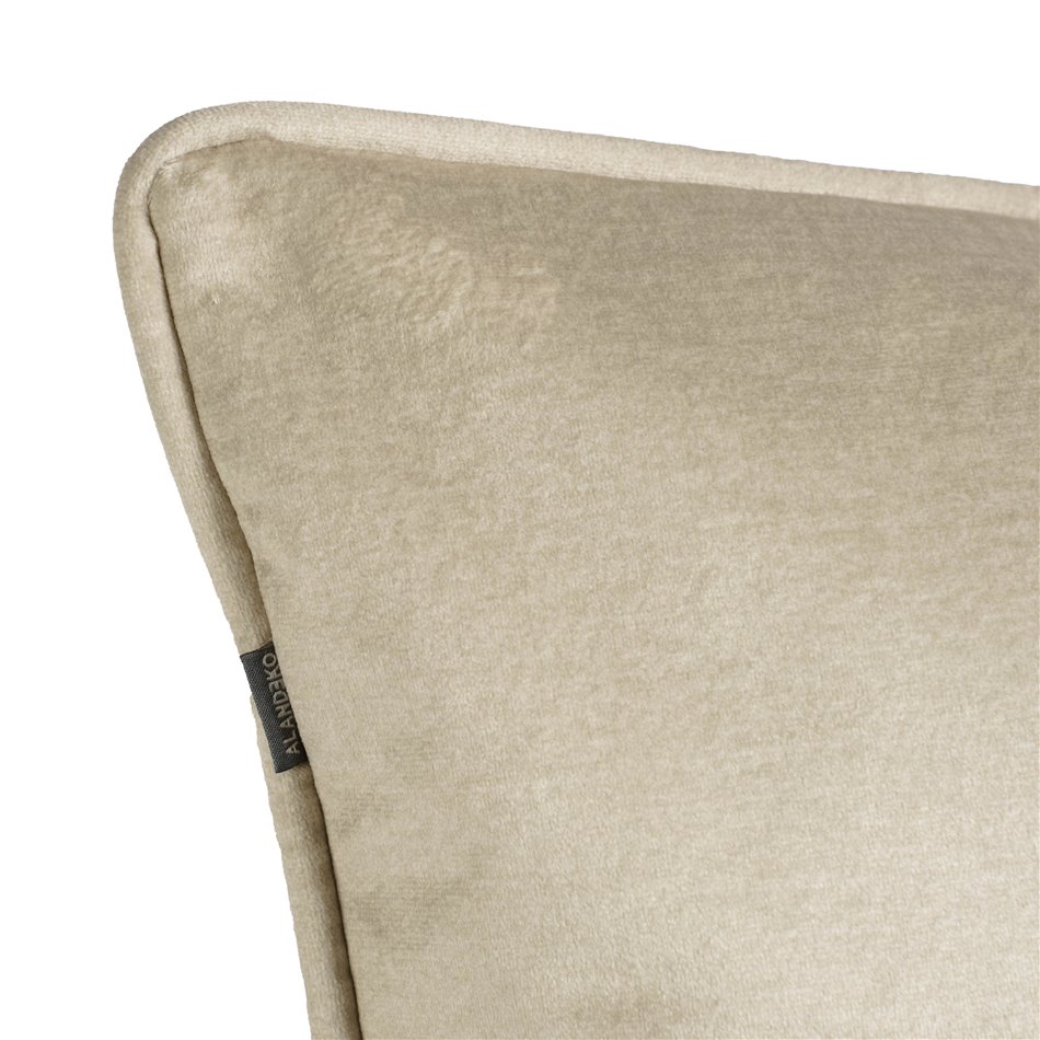 Dekoratiivne padjapüür Monolith, kreemikas värv, äärisega, 45x45cm