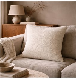 Decorative pillowcase Now or Never, light beige, 45x45cm