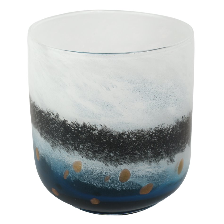 Vaas Oceano, klaasist, H18.5cm, D16cm