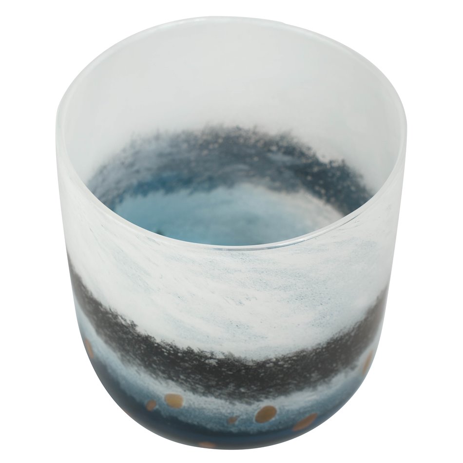 Vaas Oceano, klaasist, H18.5cm, D16cm