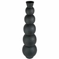 Vaas Rotonda, must, metall, H76cm, D20cm