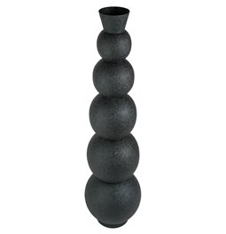 Vaas Rotonda, must, metall, H76cm, D20cm