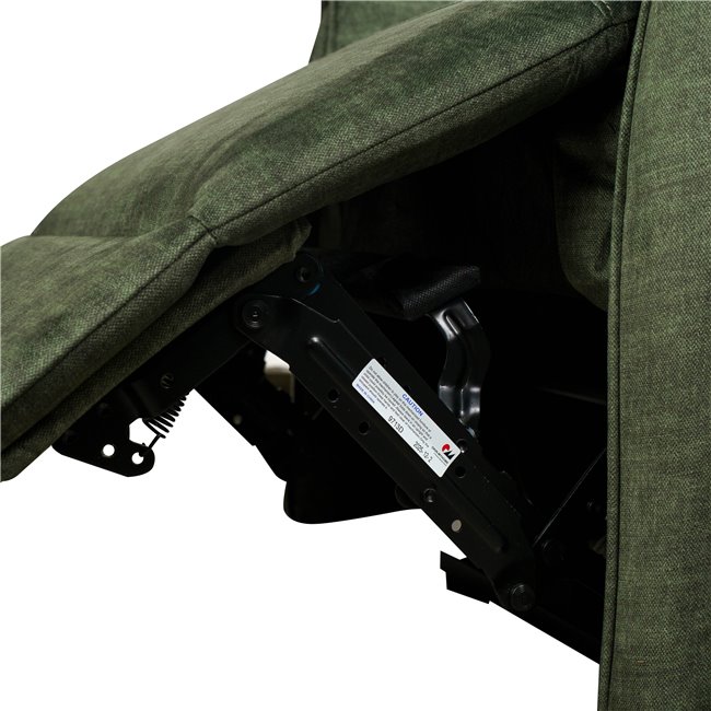 Electric recliner Obenberg 11, dark green, H85-105x95-170x79cm, seat height 42.5-57cm