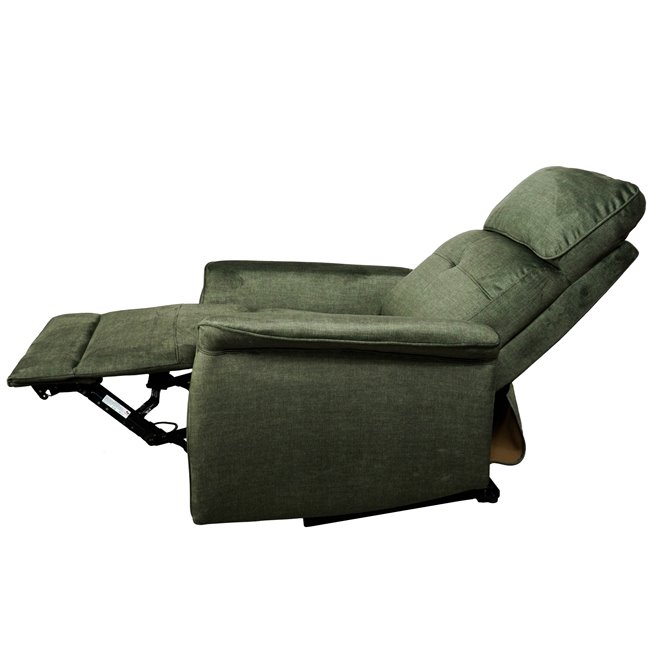 Electric recliner Obenberg 11, dark green, H85-105x95-170x79cm, seat height 42.5-57cm