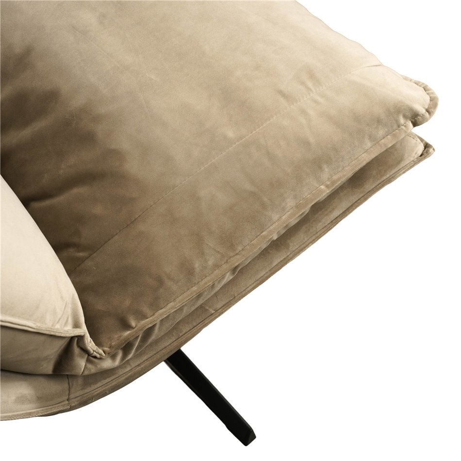 Tugitool Zarra 009, pruun, 360 kraadi pööratav, H87x70x96cm, istumisosa kõrgus 45cm