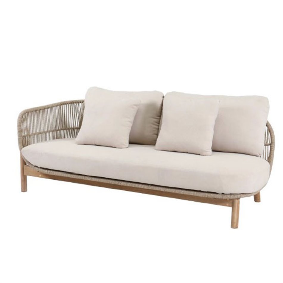 Garden chaise Tallara, acacia/polyester, H67x80x170cm, seat height 41cm