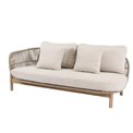 Garden chaise Tallara, acacia/polyester, H67x80x170cm, seat height 41cm