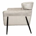 Armchair Dolni silver, light grey, H83x81x83cm, seat height 44cm