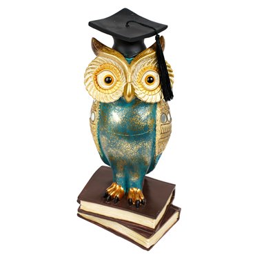 Deco figurine Owl, H28.5x12x11cm