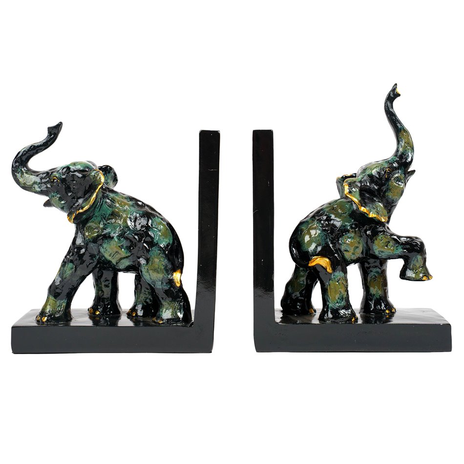 Bookend Elephant, set, H24.5x18x9.5cm