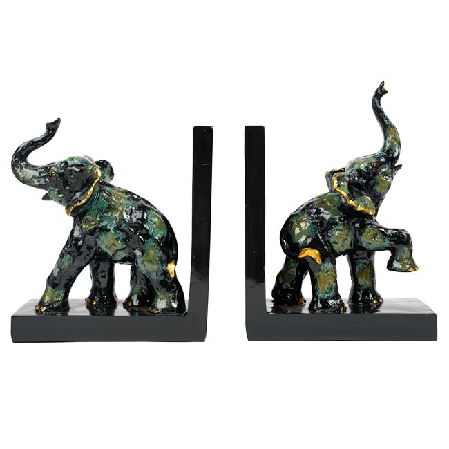 Bookend Elephant, set, H24.5x18x9.5cm