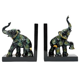 Bookend Elephant, set, H24.5x18x9.5cm