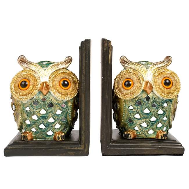 Bookend Owl, set, H18x13x11cm