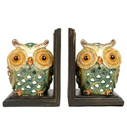 Bookend Owl, set, H18x13x11cm