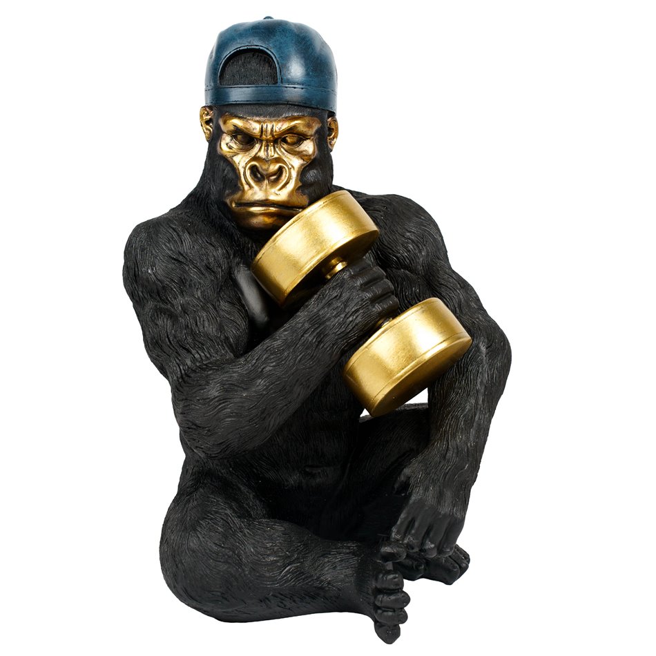 Dekoratiivne kuju Gorilla, H31x22x21cm