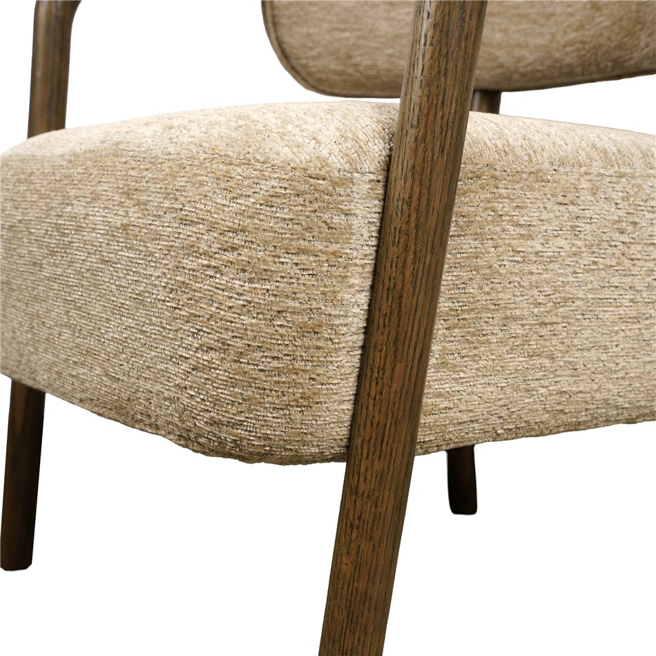 Tugitool Sider, pruun, H74.5x65x73cm, istumisosa kõrgus 50cm