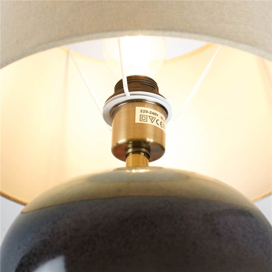 Table lamp Nava, H20cm, D20cm, E27 60W(MAX)