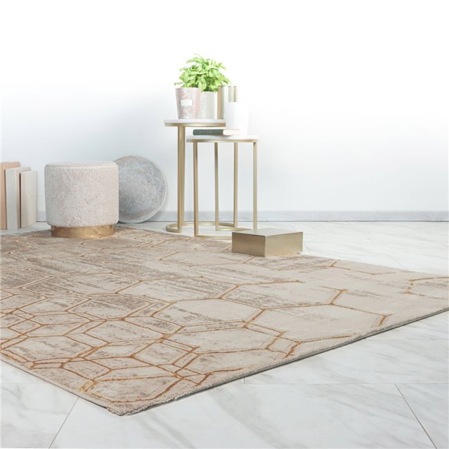 Carpet Larmaris 405, beige/gold, 160x230cm