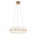 Rippvalgusti Snarteno, läbipaistev/kuldne värv, D60cm, LED 120W, 3000K/4000K/6000K, 7560lm