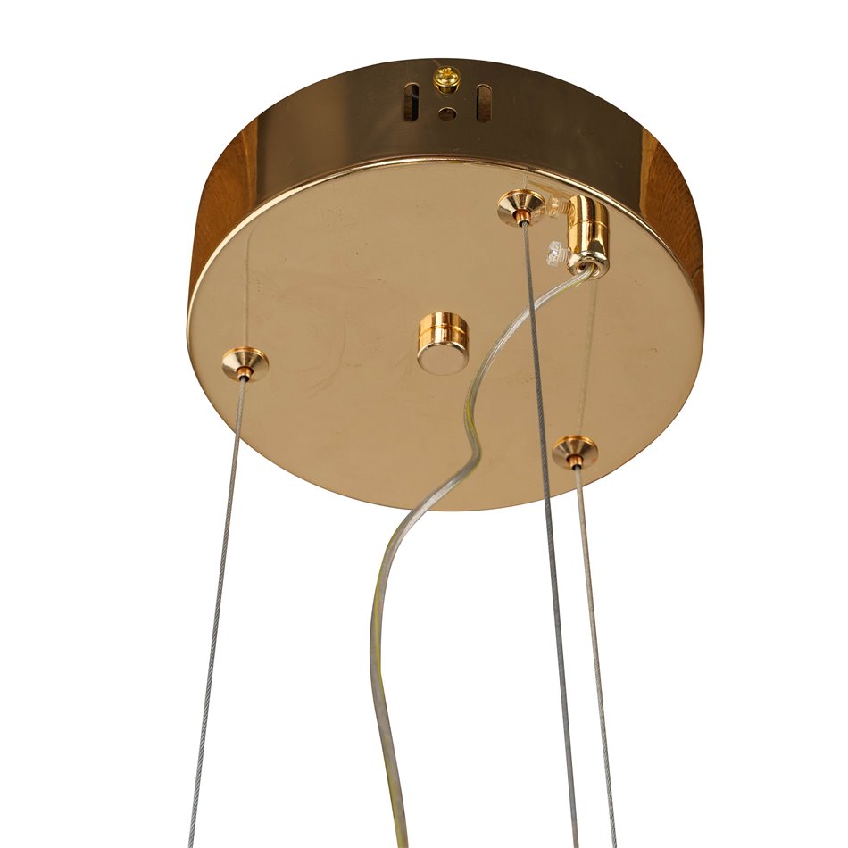 Pendant lamp Smilroure 60, transparent/gold color, D60cm, LED 80W, 3000K/4000K/6000K, 5040lm