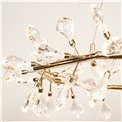 Rippvalgusti Jonowo gold, läbipaistev/kuldne värv, D80cm, LED 64W, 3000K, 3520lm