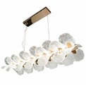 Pendant lamp Smilroure 105, transparent/gold color, 105x40cm, LED 144W, 3000K/4000K/6000K, 9072lm