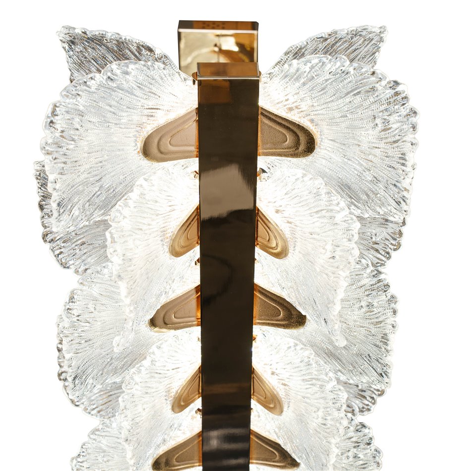Pendant lamp Smilroure 105, transparent/gold color, 105x40cm, LED 144W, 3000K/4000K/6000K, 9072lm