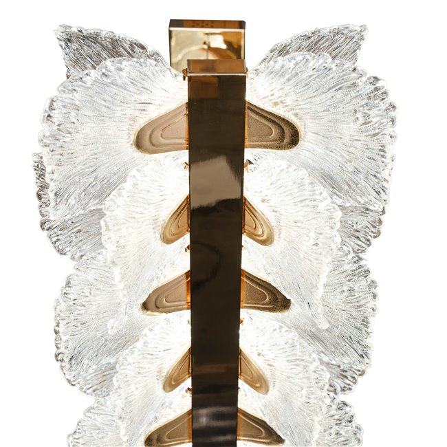 Pendant lamp Smilroure 105, transparent/gold color, 105x40cm, LED 144W, 3000K/4000K/6000K, 9072lm