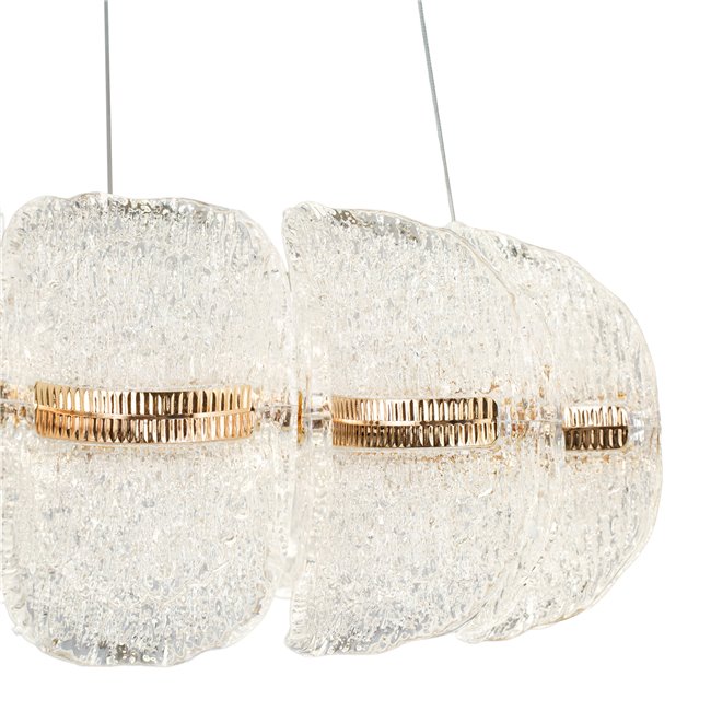Rippvalgusti Snarteno, läbipaistev/kuldne värv, D60cm, LED 120W, 3000K/4000K/6000K, 7560lm