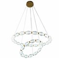 Rippvalgusti Saija, läbipaistev/messingist värv, D78cm, LED 79W, 3000K/4000K/6000K, 4345lm