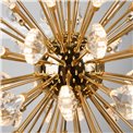 Rippvalgusti Jallais, läbipaistev/kuldne värv, D60cm, LED 128W, 3000K, 7040lm