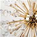 Rippvalgusti Jallais, läbipaistev/kuldne värv, D60cm, LED 128W, 3000K, 7040lm