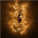 Wall lamp Jasseron gold, transparent/gold color, 25x65cm, LED 16W, 3000K, 880lm