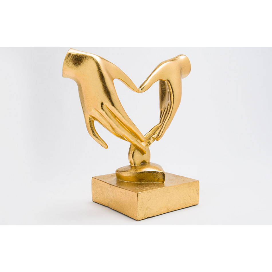 Декоративная фигурка Hands, цвет золота, 19x11x19см 