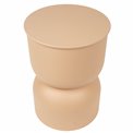 Журнальный столик TOTEM Palomba, сталь, бежевый, D31cm H41.8cm